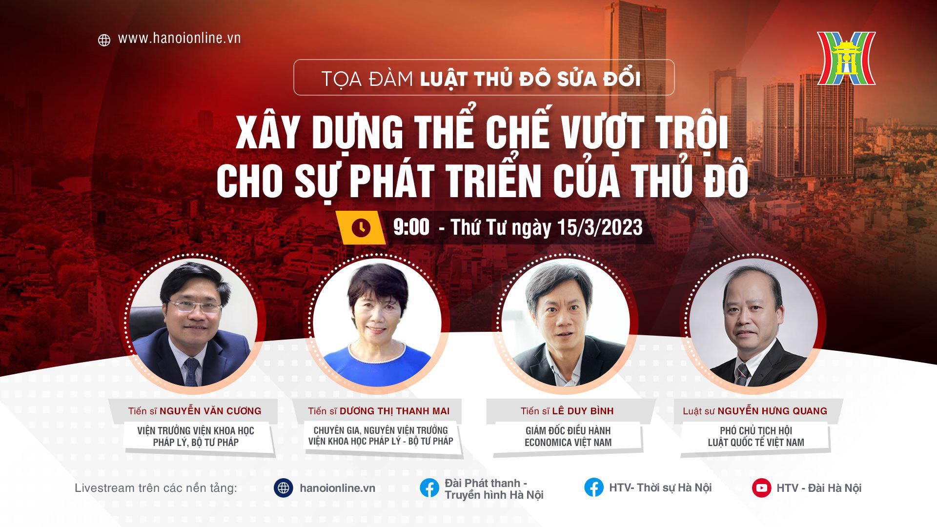 Xây dựng thể chế vượt trội cho sự phát triển của Thủ đô